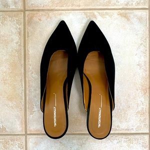 Intentionally Blank black mules